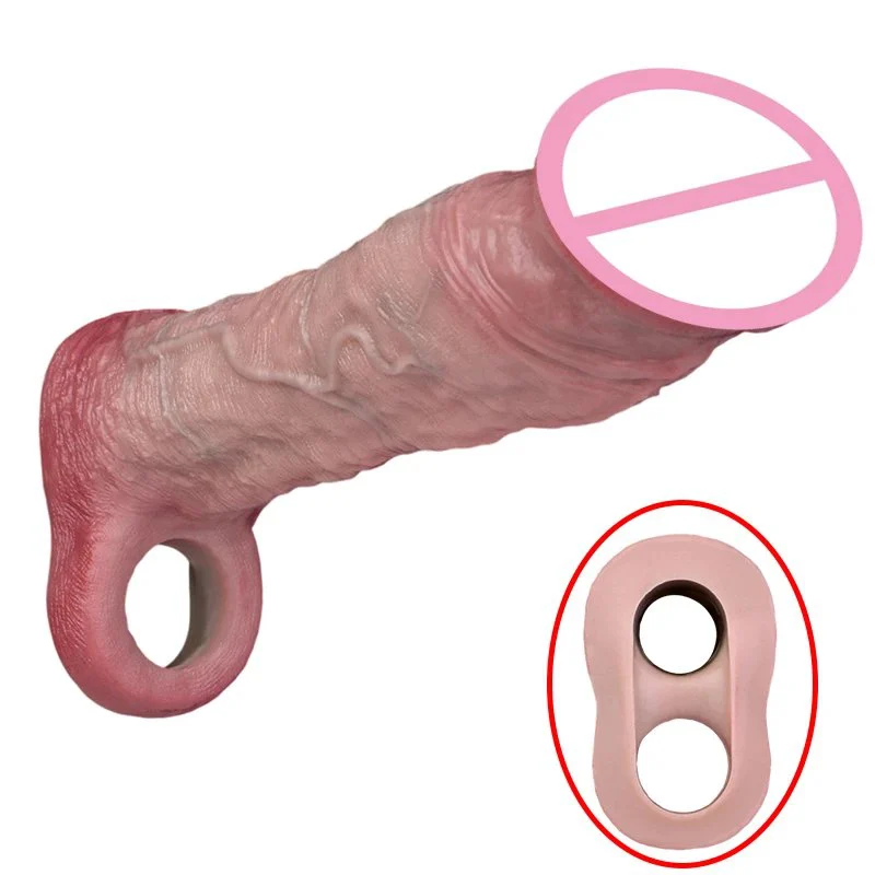 Sex Toys for Men Silicone Male Penis Extender Enlarger Effectively Enhance Sex Life Experience Simulation Dildo Sets