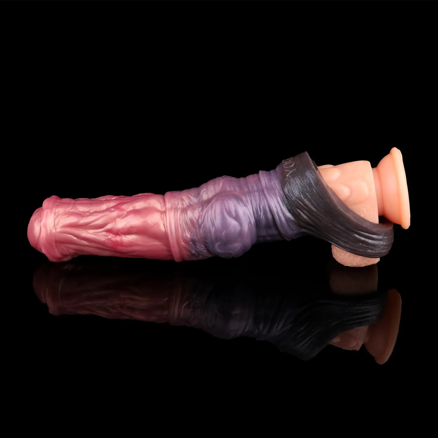 Three Sizes Male Penis Extension Sleeve Fantasy Horse Penis Silicone Penis Extender Sleeve Couple Sex Toys