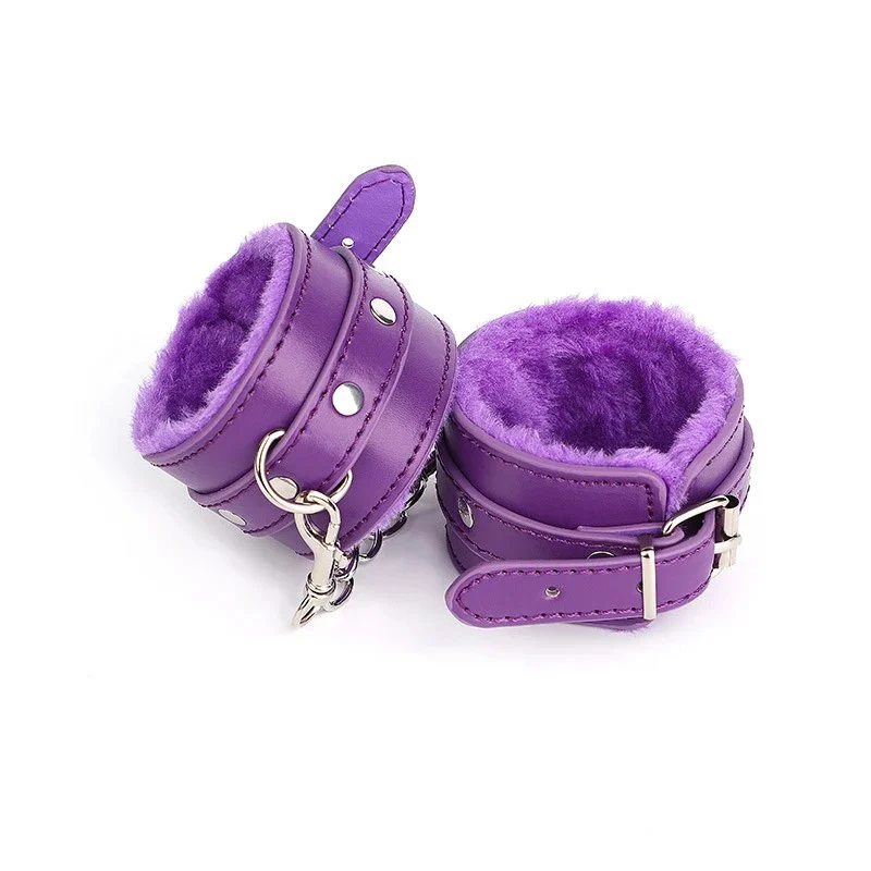Adult Toys PU Bondage Gear Handcuffs Restraint Training Sex Aid Props for Bondage