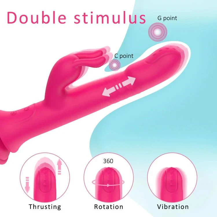 Handheld Clitoral Stimulation Av Wand Massager Vibrator Telescopic Swing Dildo Vibrator Sex Toys for Women