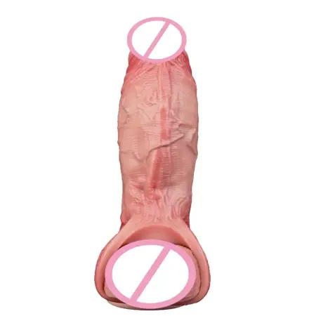 Realistic Skin Color Male Dildo Penis Sleeve Men's Intimacy Toys Large Size Real Feel Sex Toys