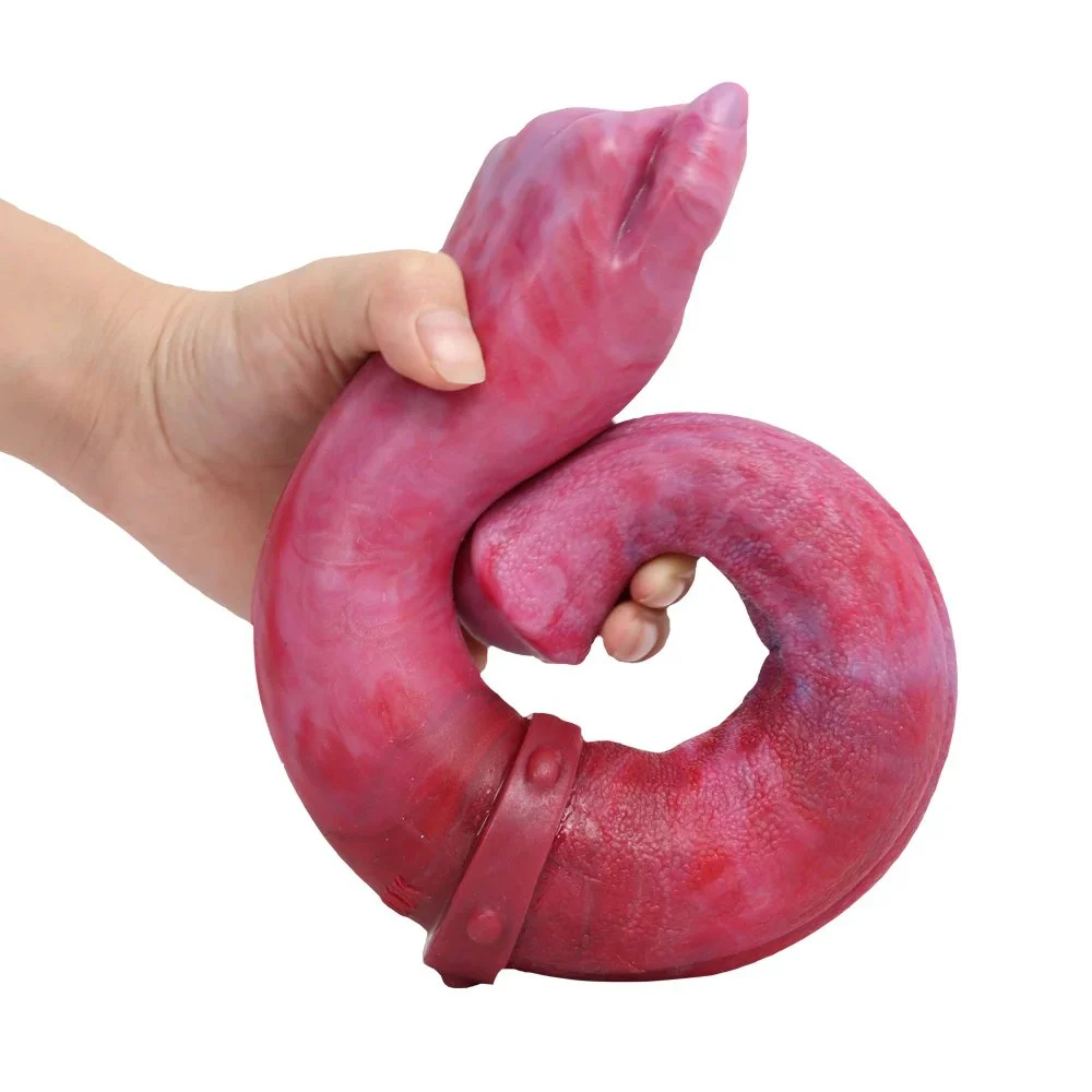 2022 Double Sided Penis Lesbian Double Ended Dildo Hand Rubber Rod for Women