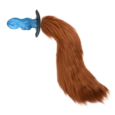 Medical-Grade Silicone Anchor-Shaped Anal Plug with Animal Tail Roleplay Adult Toy for 18+ Fantasy Anal Plug