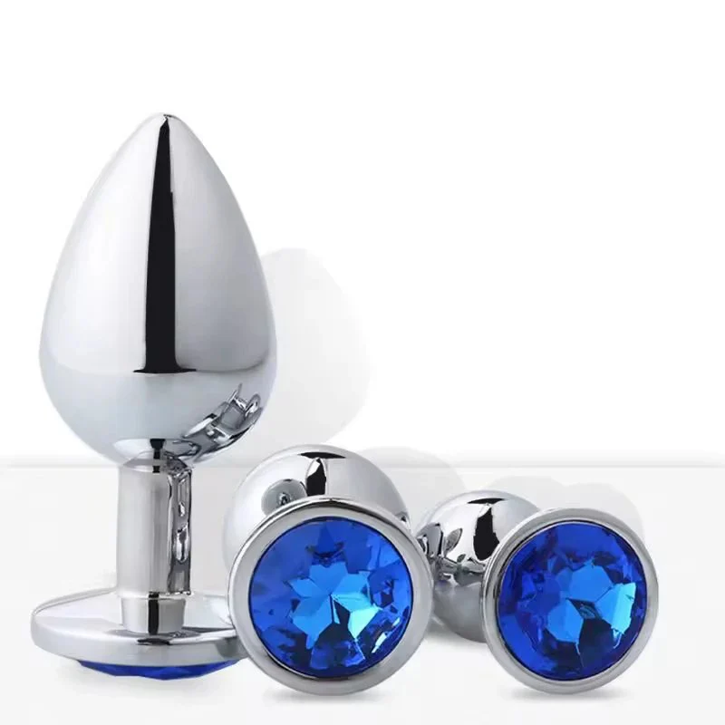 Metal Butt Plug Anal Sex Toys Flirting Toys for Men & Women Adult Toys Anal Sex Easy Insertion Anal Trainer
