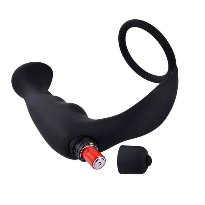 Male Safety Silicone Medical Waterproof Vibration Mode Prostate Vibrator