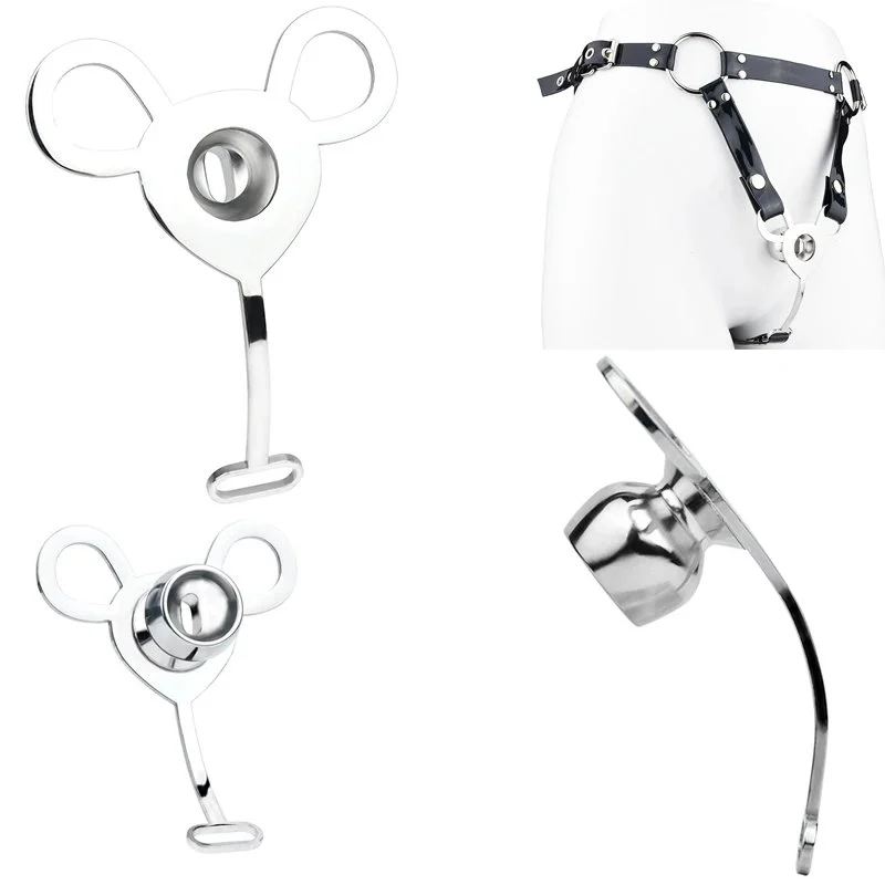 Vagina Inverted Negative Chastity Cage with Penis Plug Elastic Belt Urethral Catheter Flirting Sex Toys for Men