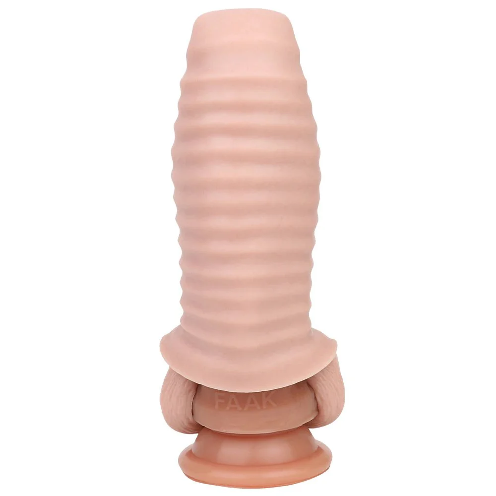 Realistic Dildo Soft Penis Enlargement Sleeve Simulation Dildo Sex Male Penis Enlargement Couple Sex Toys