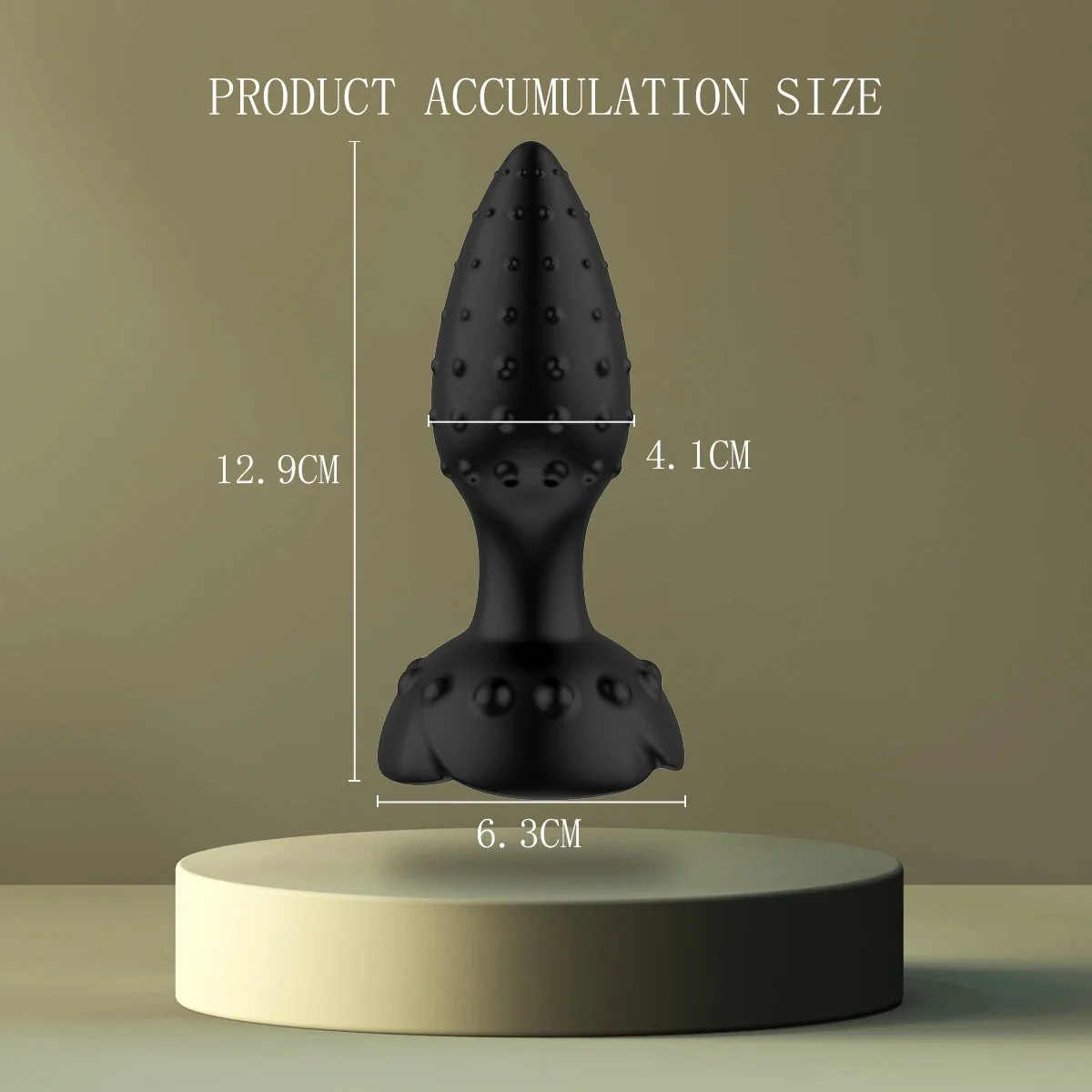 Silicone Rear Court Anal Plug with 10 Frequency Vibration and Remote Control Anal Sex Toy for Women