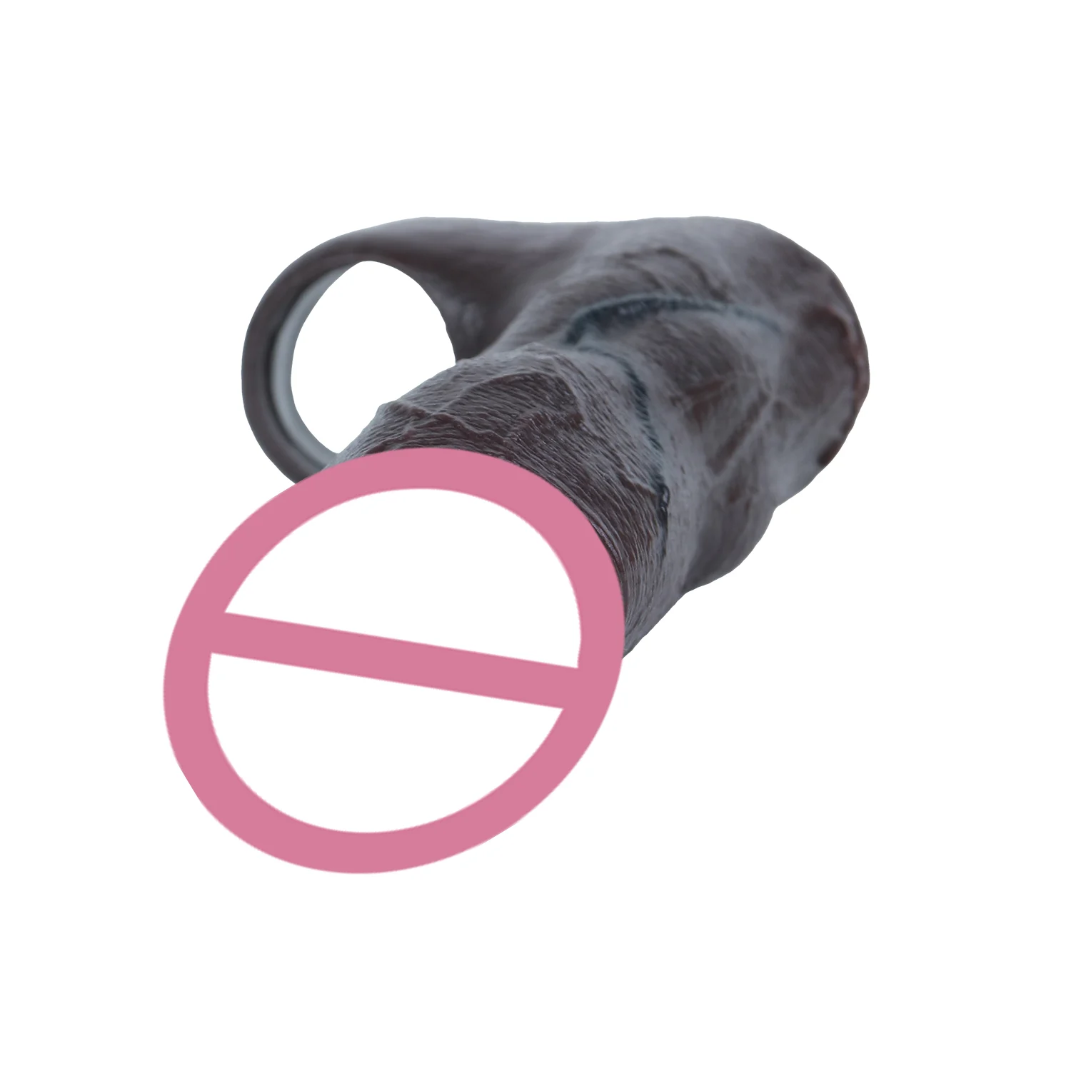 Silicone Cock Ring Penis Enlargement Sleeve Sex Toy Black Realistic Dildo Sheath Cock Enlarge Sheath for Couples