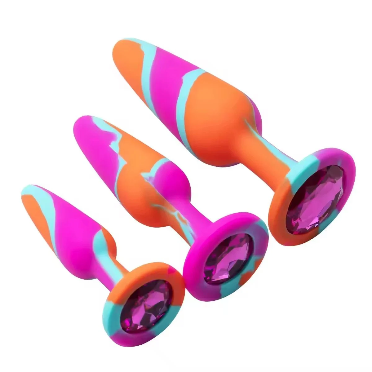Silicone Waterproof Anal Plug Masturbation Toy for Adult Sex Use with Customized Color and Size