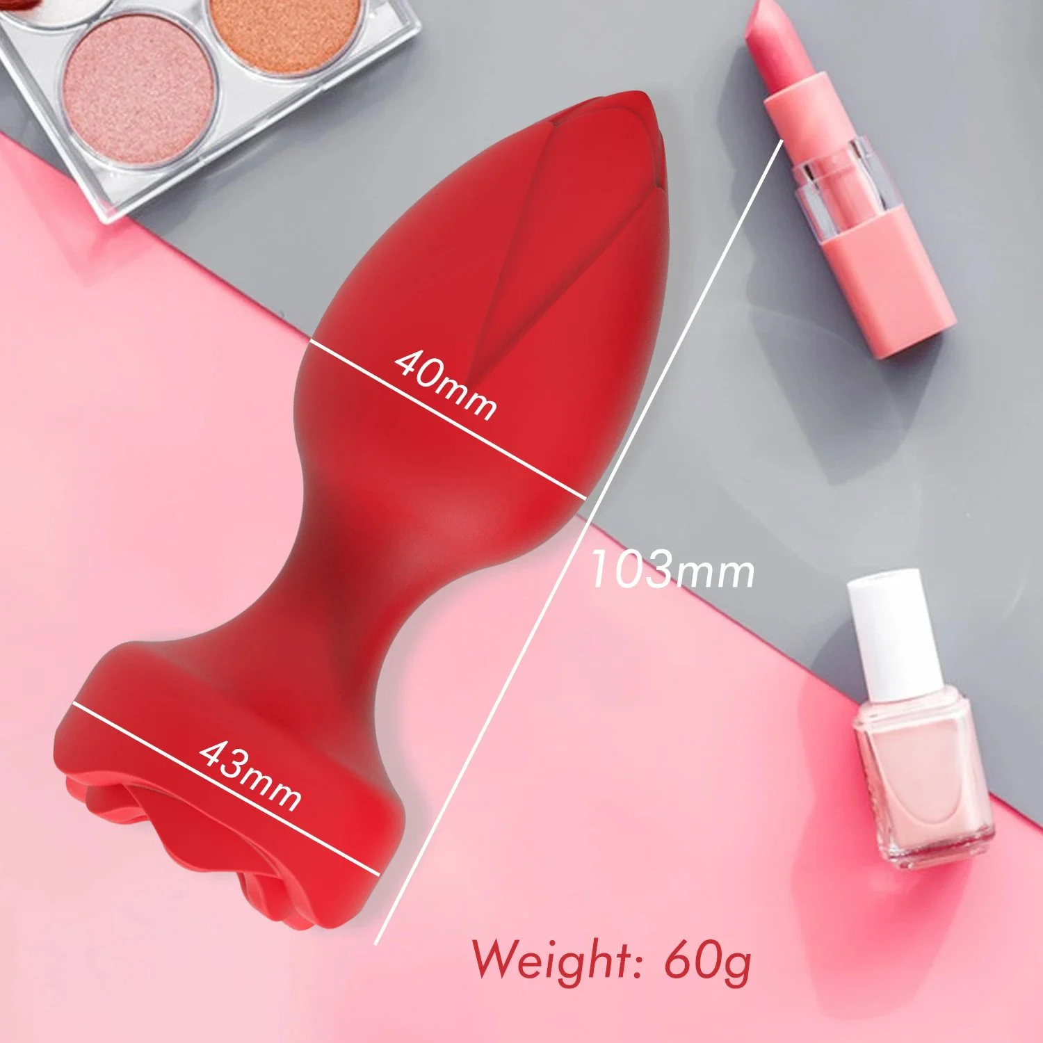 Multi-Functional Adult Erotic Rose Rear Anal Plug Prostate Climax Masturbator Vibrator Sex Products