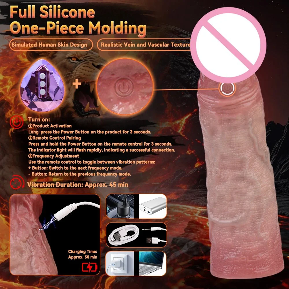 Sex Toys Vibrator Penis Sleeve - Male Sex Toys for Men Penis Extender Dildo Vibrating Cock Ring Sleeve 10 Mode Remote Control