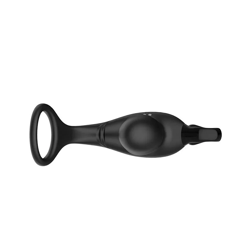 Male G-point Remote Control Backyard Massager Silicone Anal Plug Toy Vibration Lock Sperm Ring Prostate Massager
