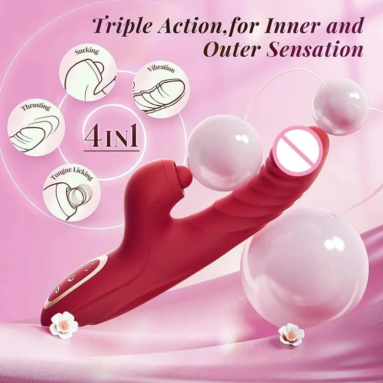 Consolador Vibrator Thrusting Dildo for Women Vibration Flapping Heating Rabbit Vibrators Adult Sex Toy for Women and Couple