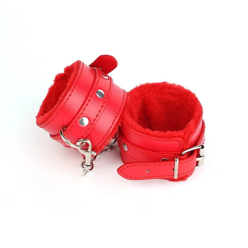 Adult Toys PU Bondage Gear Handcuffs Restraint Training Sex Aid Props for Bondage