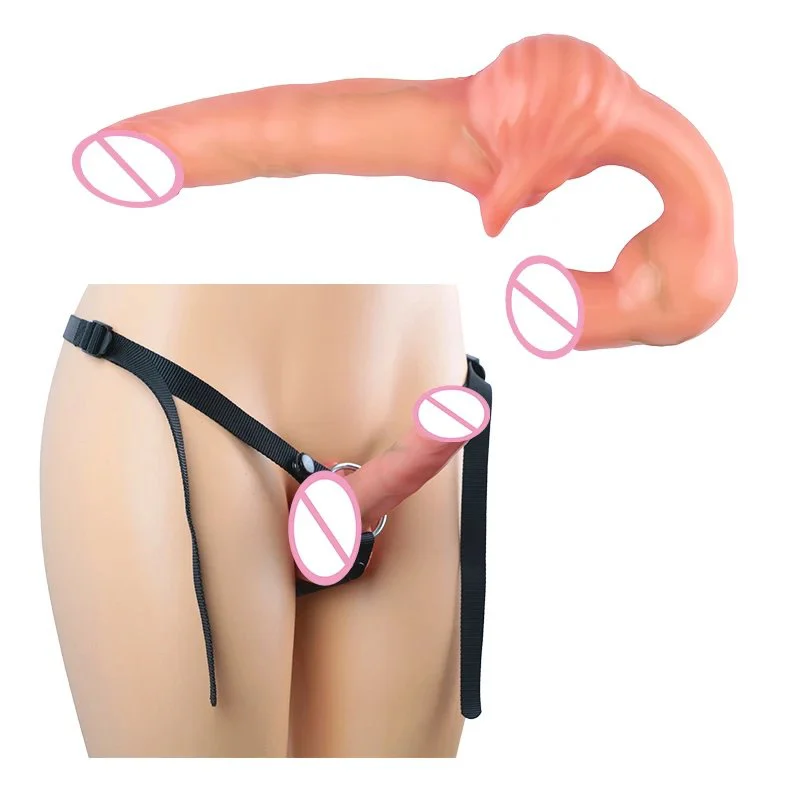 Silicone U-Shaped Double Head Vibrator Massager Dildo Wearable Vibrating Heated Penis Couple Flirting Sex Toy for Lesbian &Gay
