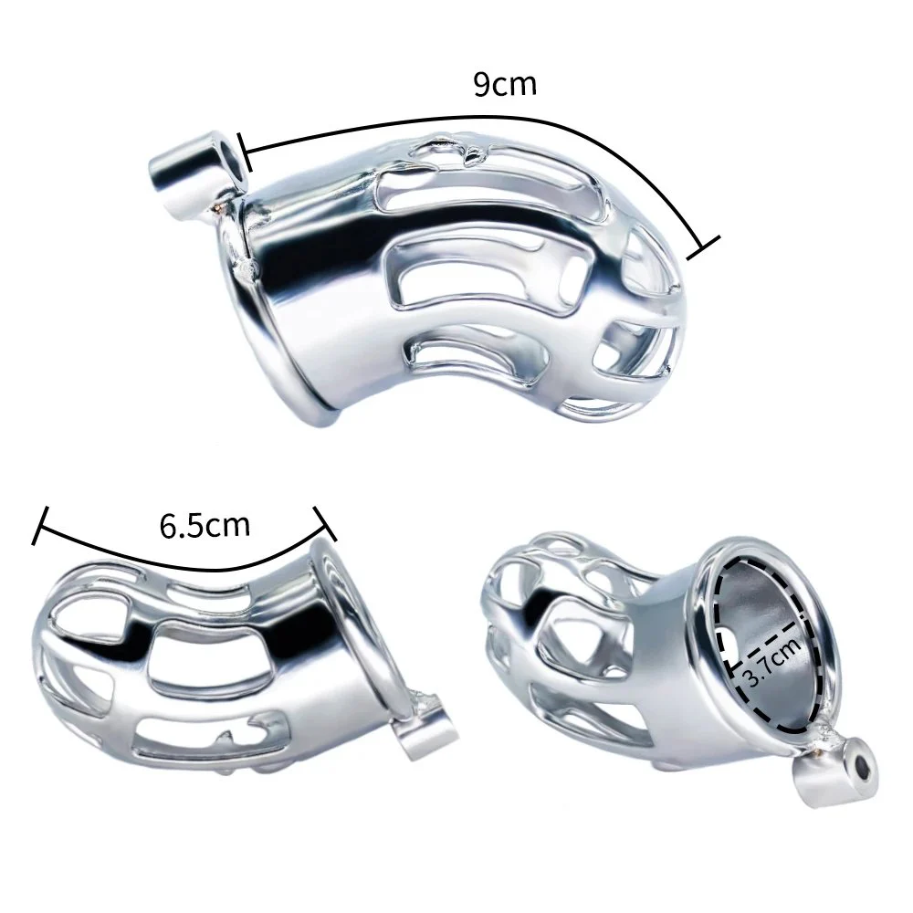 Total High 90mm 304 Stainless Steel Chastity Belt Bondage Homemade Male Chastity for Male