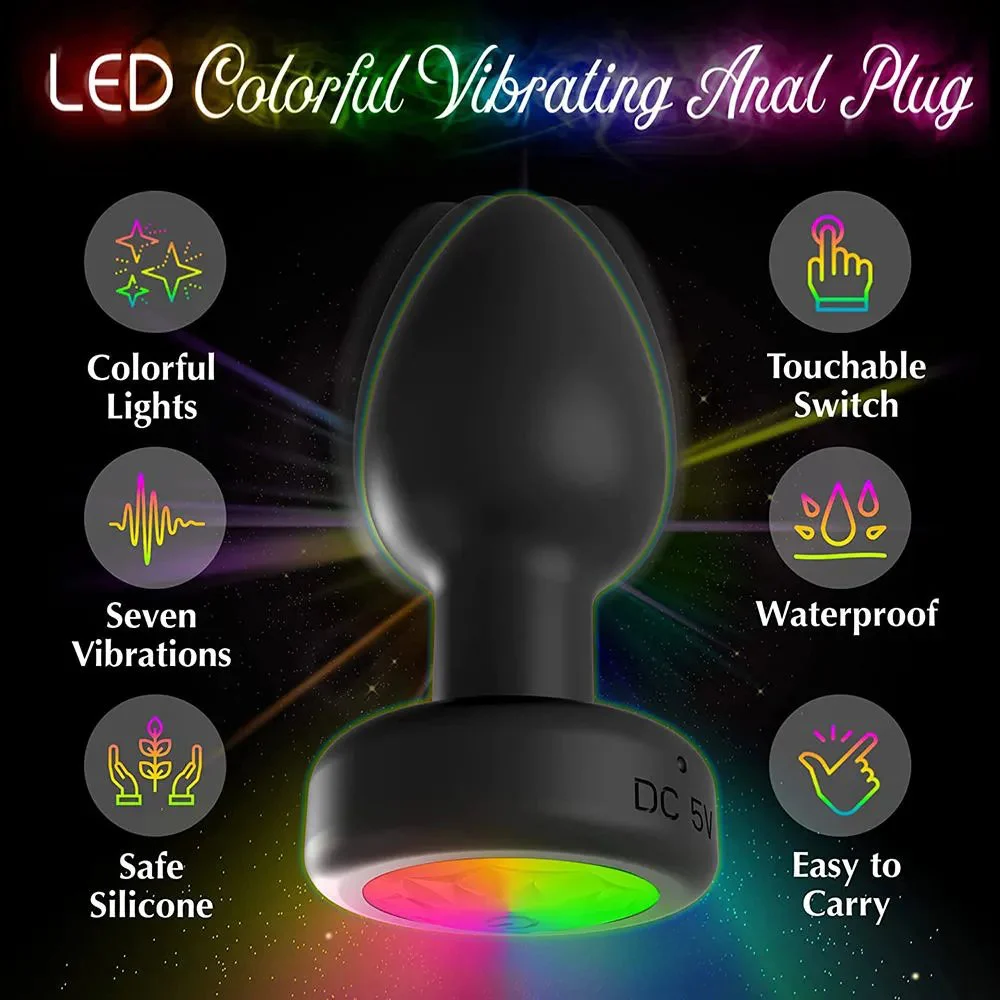 Oval Metal Posterior Chamber Adult Sex Toy Anal Plug for Sexual Pleasure