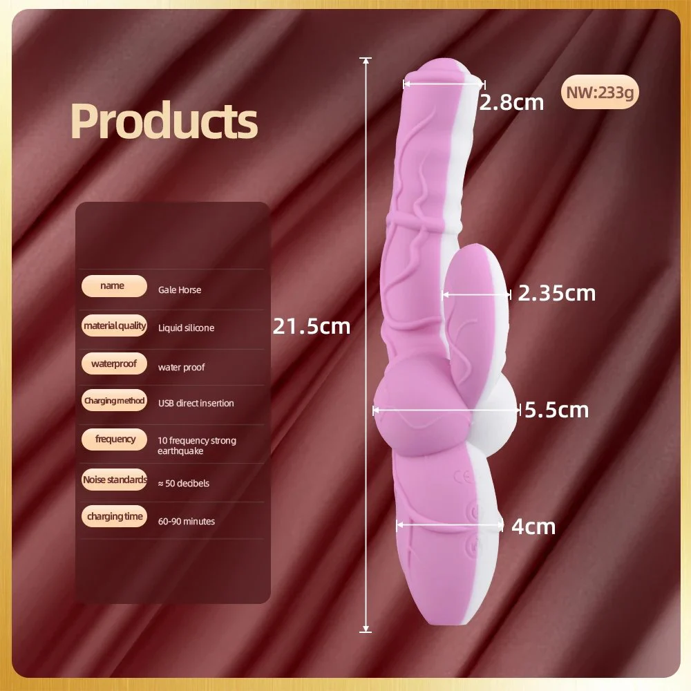 Fantasy Vibrator 3 Speed+7 Frequency Concrete Vibrators Female Masturbating Sex Toy For Women