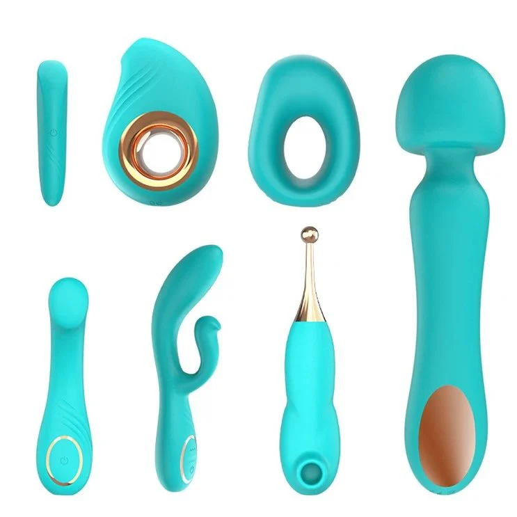 Clitoris Stimulator AV Wand G Spot Sucking Dildo Vibrator Sex Toys Set for Woman