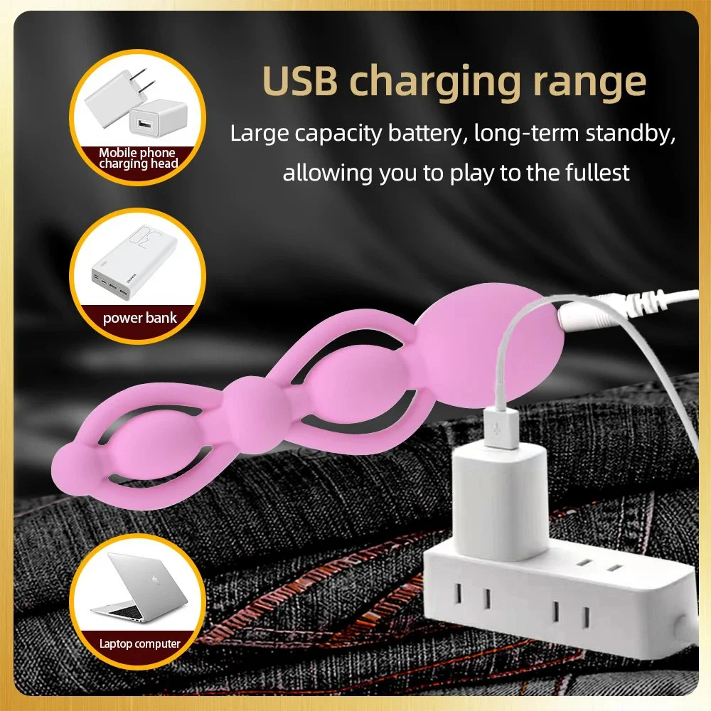 Beaded vibrator Butt Plug ,Heating Licking Vibrator,vibrator sex toy for woman, anal plug vibrator, g spot vibrator collect
