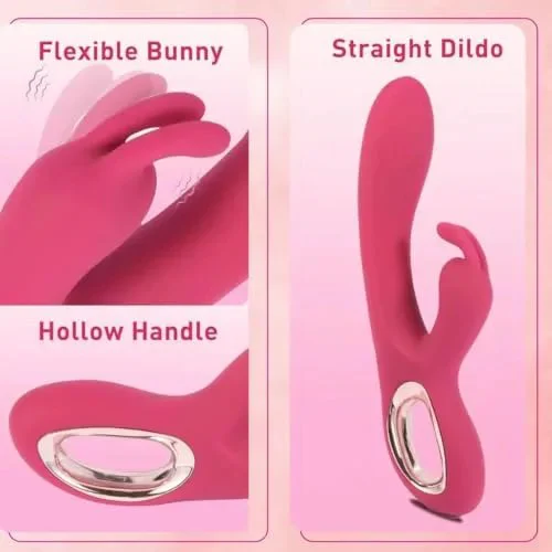 IPX7 Waterproof 10 Frequencies Vibration Rabbit Vibrators Wand Women Masturbation Sex Toys