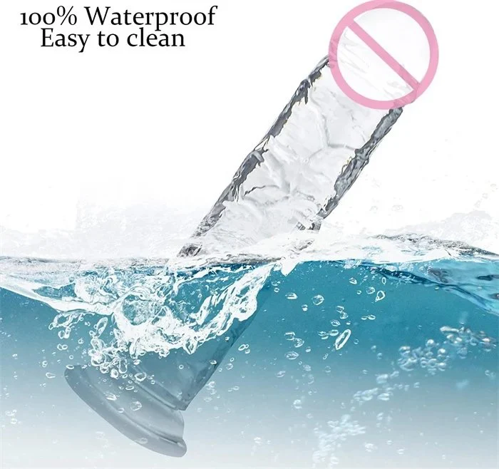 5 Sizes Hand-Free Play Flexible Silicone and TPE Dildo Vibrator Strong Suction Cup Strap-on