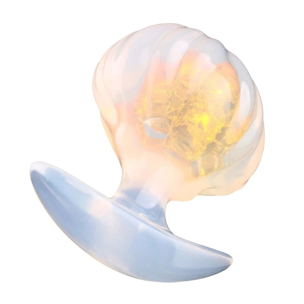Soft Jellyfish-Inspired Anal Plug for Male Transparent Silicone G-Spot Toy with Ejaculation Delay