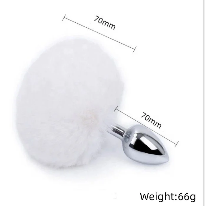 Colorful Tail Butt Plug Anal Vibrator Sex Toys Made of Durable Metal