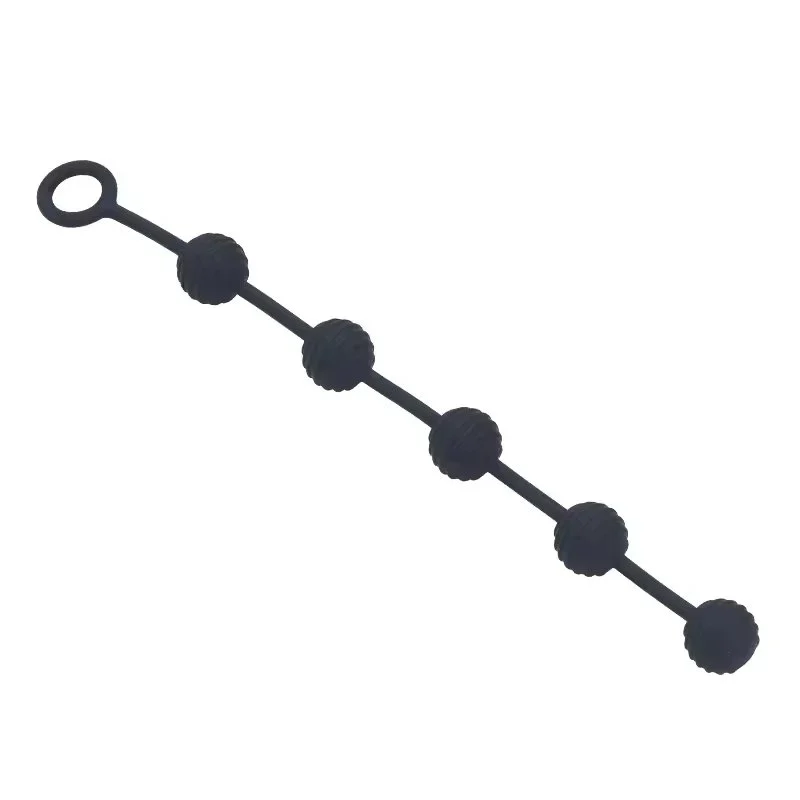 Rear Court Silicone Seven Ball Bead Massage Masturbator Erotic Anal Plug Adult Sex Toys
