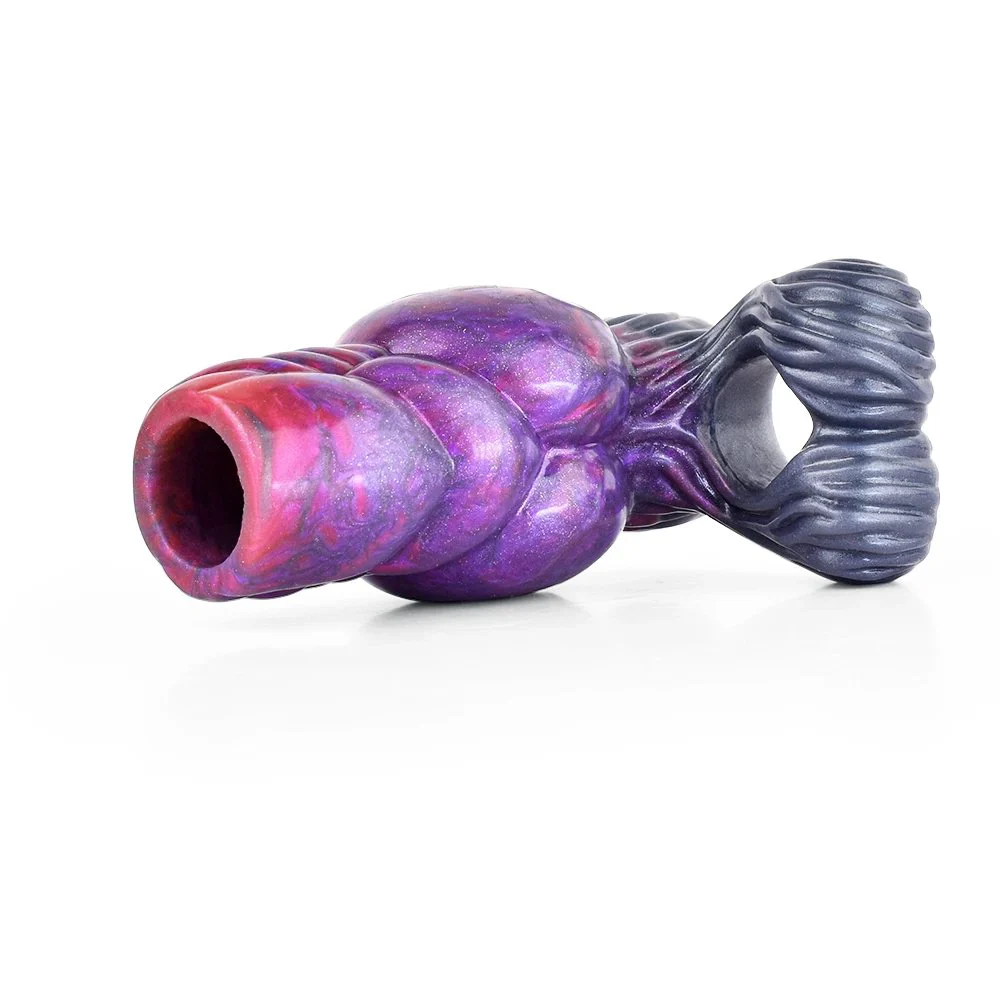 Silicone Enlargement Penis Sleeve Masturbator for Man Reusable Condoms Penis Pump for Adult Cock Rings Sex Toys
