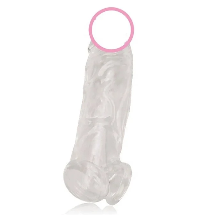 Reusable Adult Men's Penis Enlarge Sleeve Ring Delay Ejaculation Sex Toys Cock Sleeve