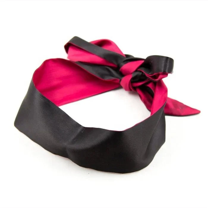 Bondage Accessories for Adults Ribbon Satin Blindfold Eye Mask and Slave Restraint Belts for Sex Toys