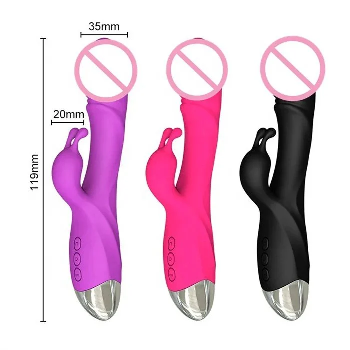 10 Frequency Realistic G Spot Vaginal Clitoral Dildo Vibrator Top Sex Toys for Women