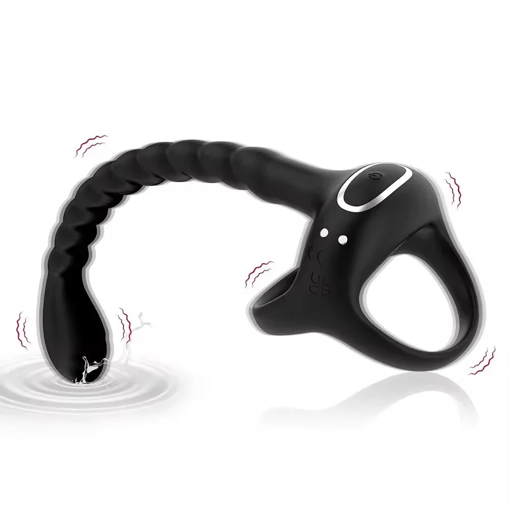 Second Generation APP Remote Control Vibration Lock Ring, Male Ring, Male and Female Co Vibration Masturbator Anal Plug