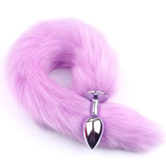 Sexy Stainless Steel Fox Tail Cosplay Anal Plug Adult Sex Toys for Men Women Couples Anal Masturbation Toy