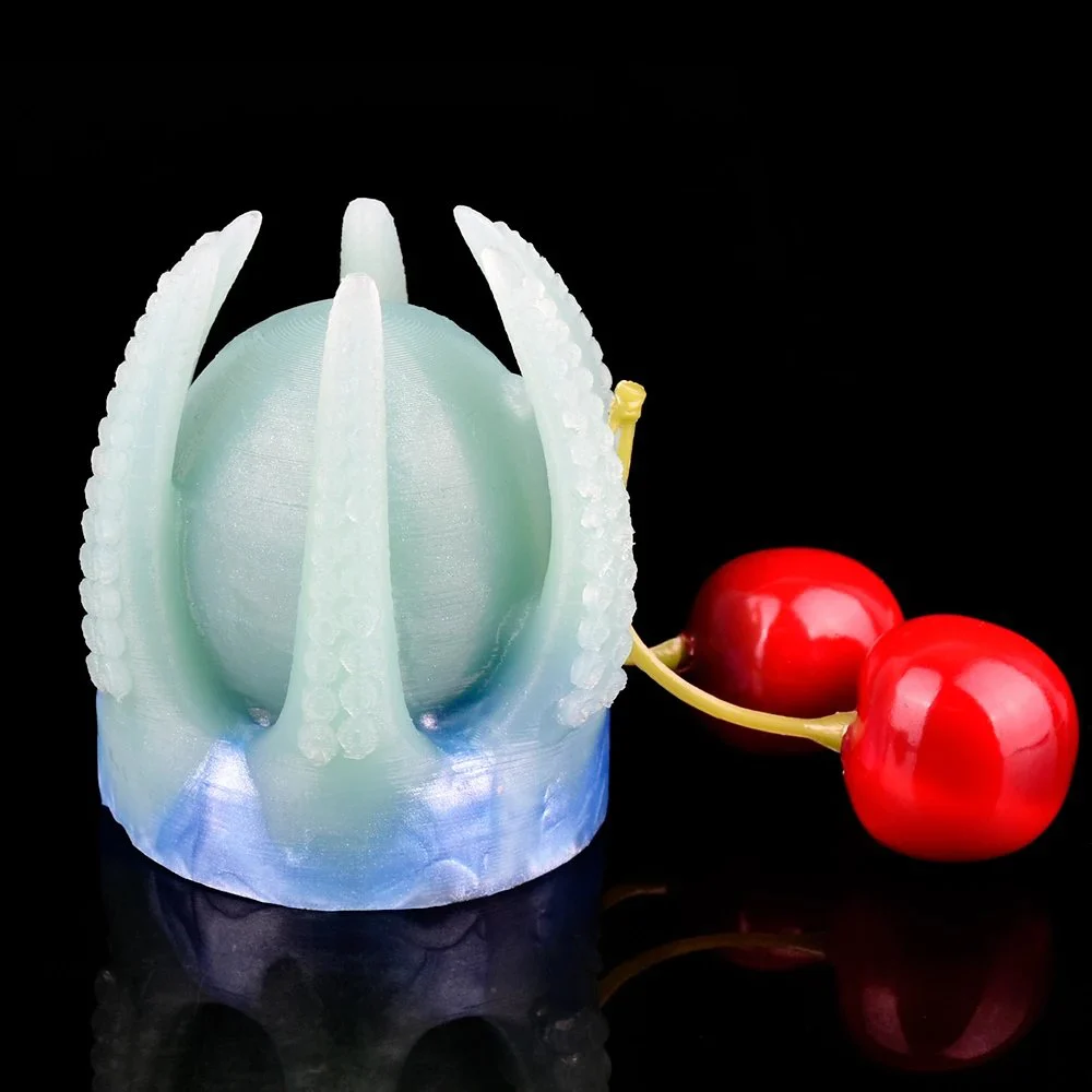 Silicone Anal Plug Octopus Shrinking Ball Deep Sea Tentacles Design Curved Dildos Bumpy G-spot Stimulate Sex Toys for Women