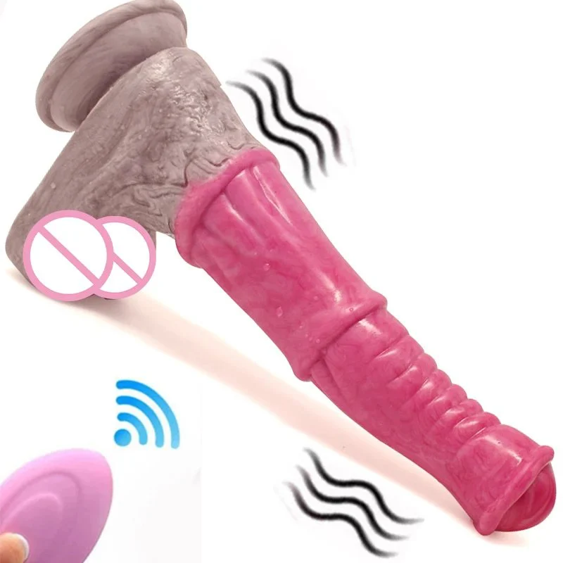 9.8 Inch Horse Dildo Realistic Erotic Sex Toy Vibrator Rechargeable Women Sex Toy Masturbation Kinky Vibration