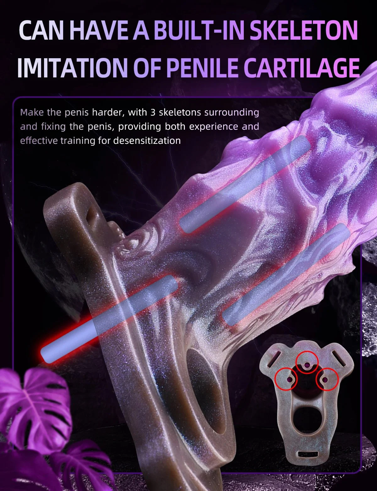 Silicone Fantasy Monster Penis Sleeve Bdsm Dildo Sheath Reusable Condom Cock Enlargement Delay Ejaculation Men Sex Toys