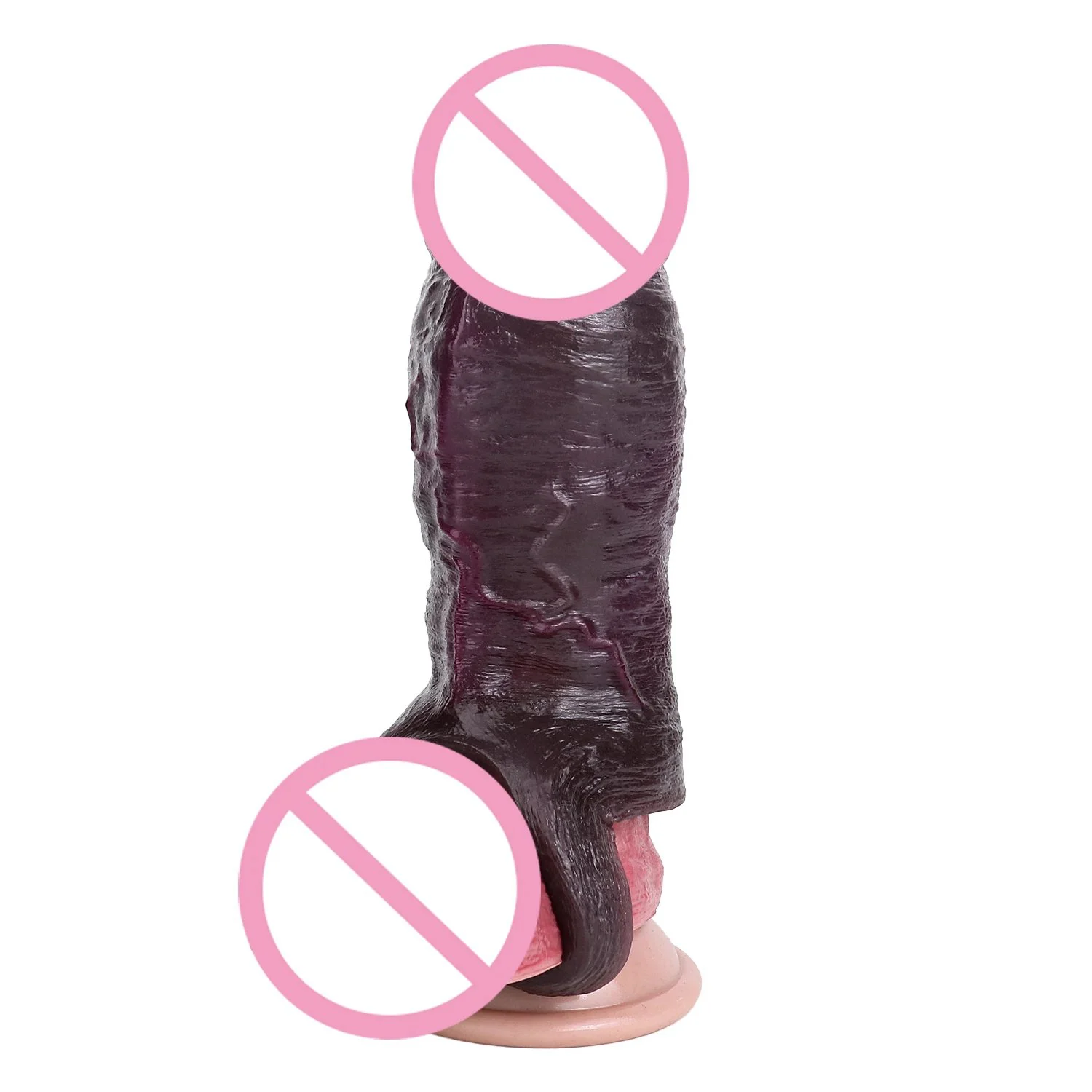 Open-Ended Penis Sleeve Effectively Enhances Performance Medical-Grade Silicone Black Knight Series 3 Sizes Available