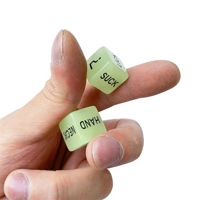 Accessories Glow in Dark Acrylic Sex Dice for Adult Erotic Games