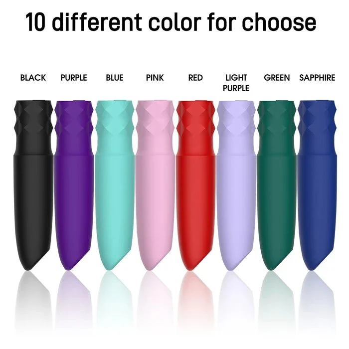 Powerful 10 Frequency Silicone Mini Bullet Stimulator Rose Vibrator for Adult Women's Clit G-Spot Sex Toys