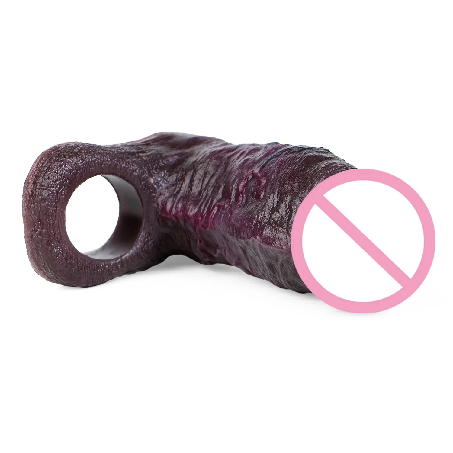 Open-Ended Penis Sleeve Effectively Enhances Performance Medical-Grade Silicone Black Knight Series 3 Sizes Available
