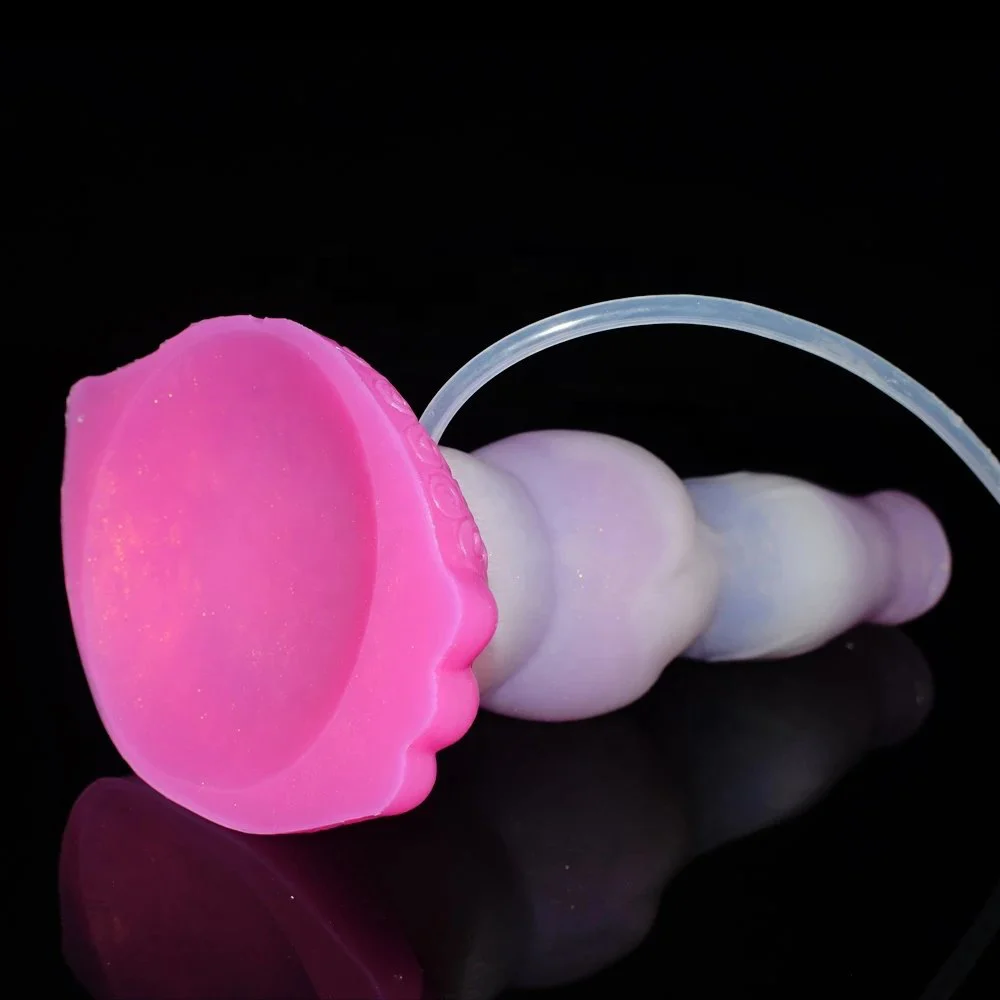 21.5cm Huge Dildo Realistic Spray Strap on Silicone Squirting Penis for Adults Game Toy