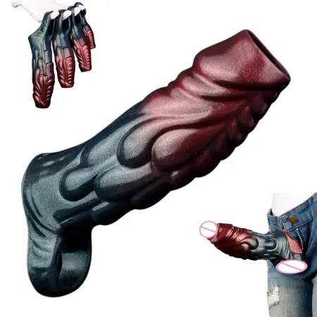 Penis Sleeve Penis Extender 4 Sizes Available Silicone Delay Ejaculation Sex Toys for Men Dick Enlargement