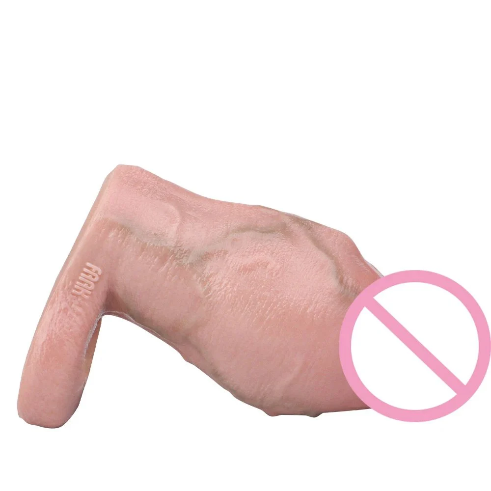 Reusable Penis Sleeve Extender Thick Realistic Cock Sleeve Condom Enlarger for Men
