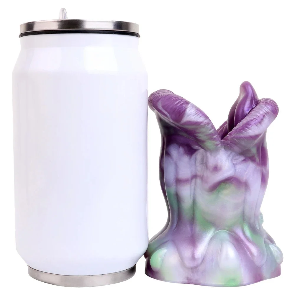 Purple Color Masturbation Cup Silicone Material Sex Toys Male Masturbator