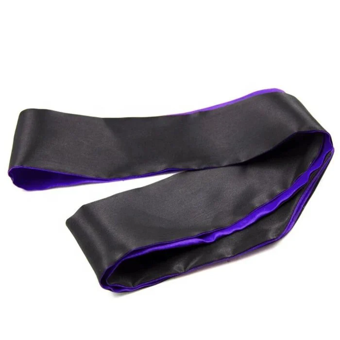 Bondage Accessories for Adults Ribbon Satin Blindfold Eye Mask and Slave Restraint Belts for Sex Toys