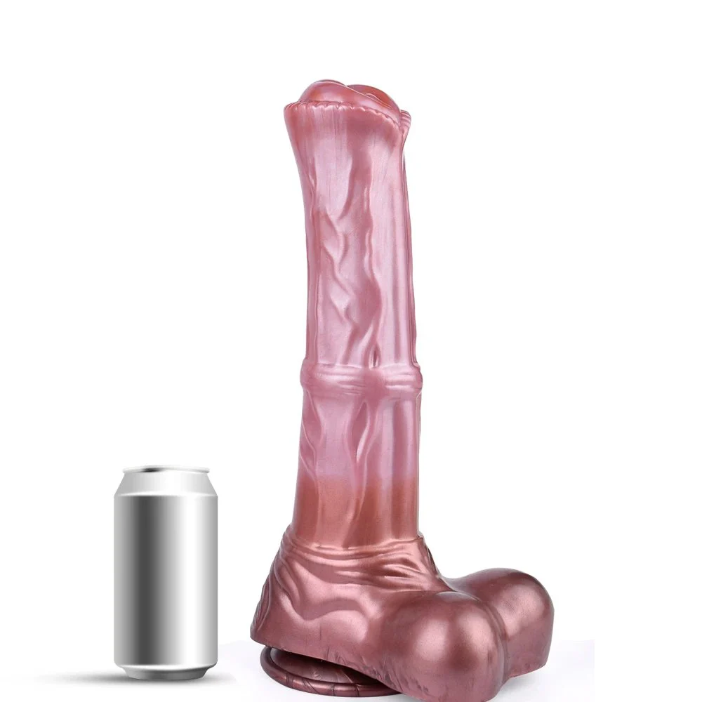 14.09 Inch Giant Realistic Animal Horse Penis Artificial Platinum Liquid Silicone Dildo for Women