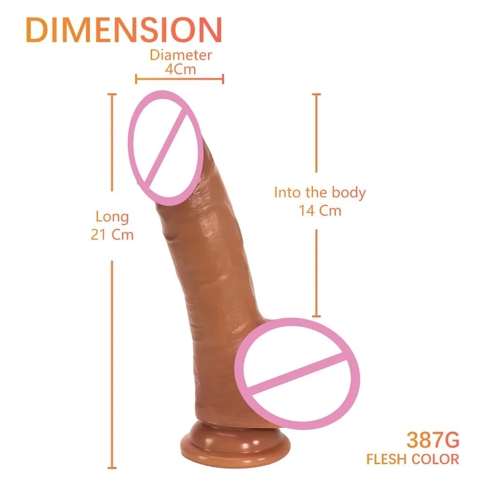 21cm 8.2 Inch Dildo Squirts Water Real Penis Liquid Silicone Dildo Sex Toys Realistic Silicone Dildo for Female
